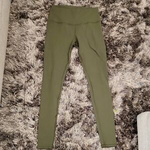 ALO Yoga High Waist Airbrush Olive Green / Jungle Full Length